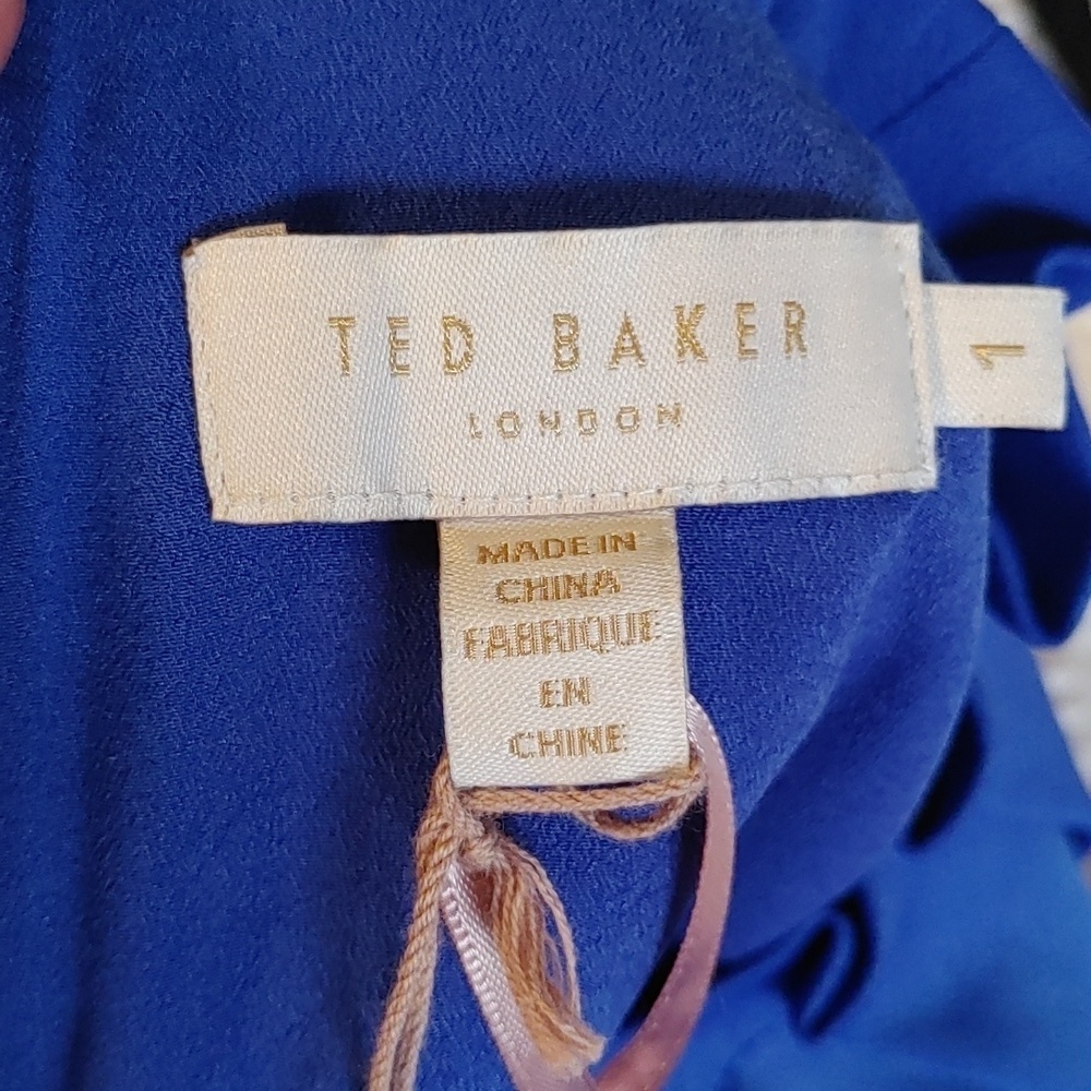 NWOT TED BAKER REELA CREPE SLEEVELESS TOP SIZE 1 - Picture 6 of 8